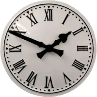 Preston Outdoor Clock Service white dial