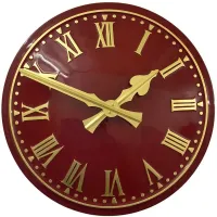 Preston Outdoor Clock Service red dial