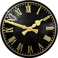 Preston Outdoor Clock Service dark dial